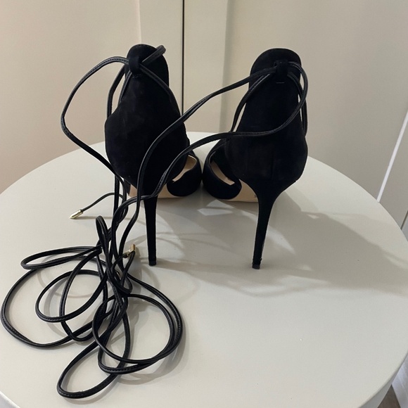 ☀️SALE☀️ SAM EDELMAN Helane Lace Up Suede Pumps. - Picture 3 of 8